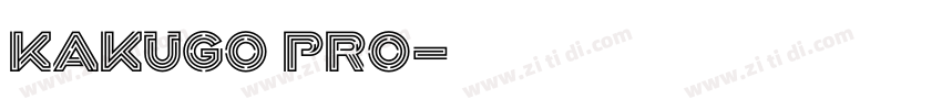 Kakugo pro字体转换